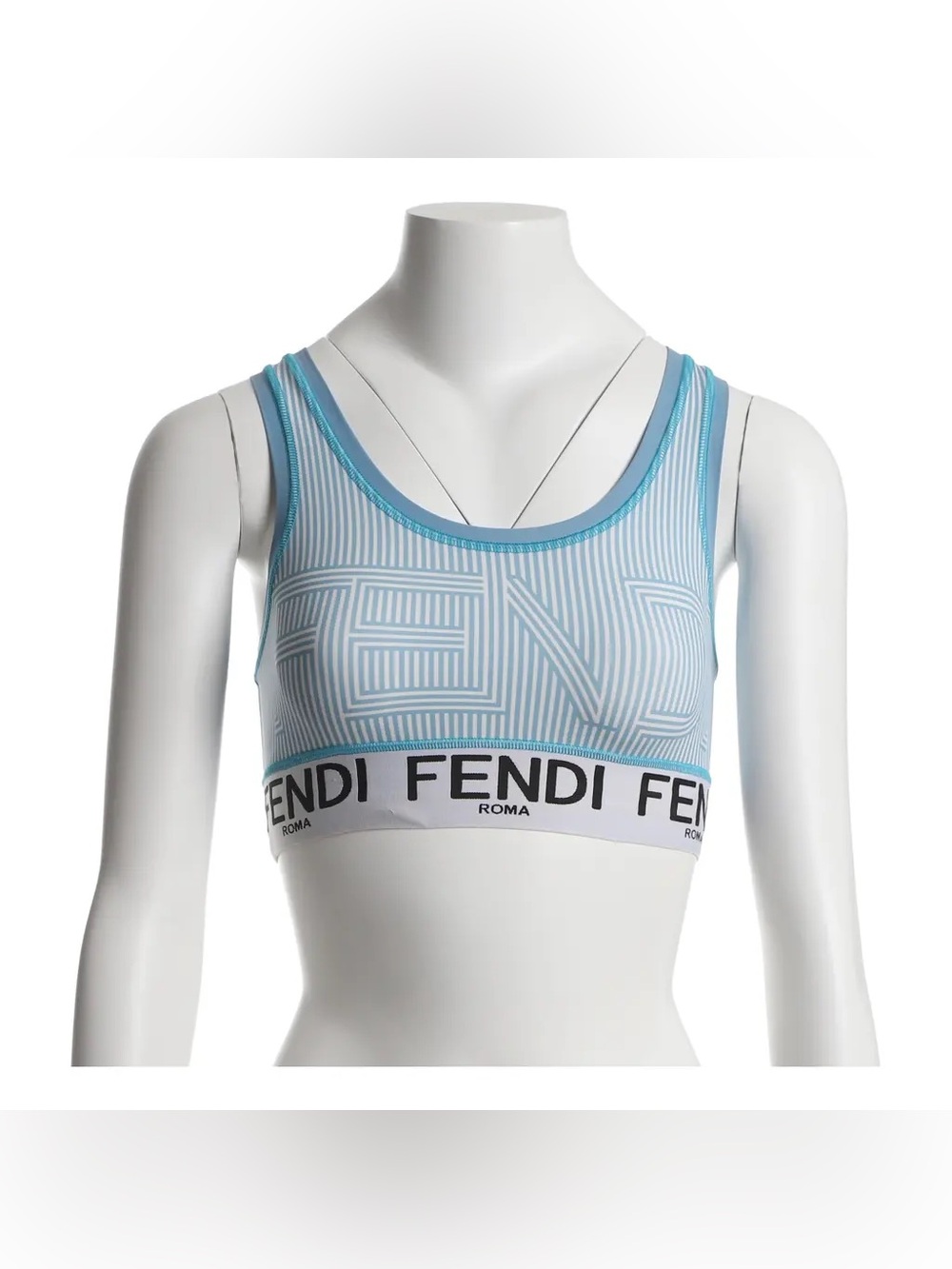 Fendi Striped Performance
Sports Bra - Blue/white